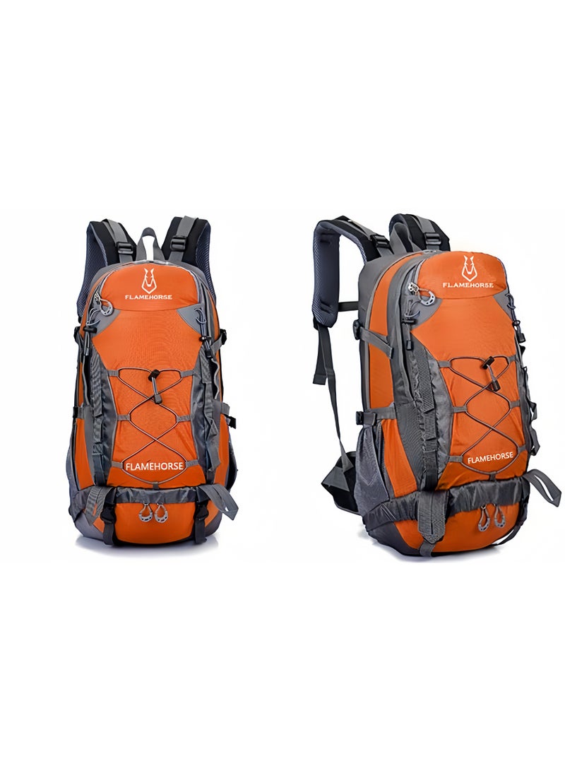 فليم هورس حقيبة تسلق الجبال الخارجية الجديدة، حقيبة ظهر رياضية بسعة 50 لترًا، حقيبة سفر من النايلون المقاوم للماء - Image 2