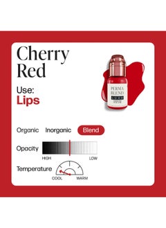 Perma Blend Luxe Lip Pigments Cherry Red 15Ml Lxcr1/2-S  - Image 2