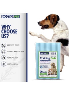 DOCTERPET Doctor Pet Training Pads Lavender 20's (60x90cm) – Extra Large Rapid-Dry Leak-Proof Pads,Scented, 6 Layers Quilted, Superior Absorption, Odor Control, Pet Training for Dogs, Cats, Rabbits 55g  - Image 2