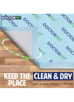 DOCTERPET Doctor Pet Training Pads Lavender 20's (60x90cm) – Extra Large Rapid-Dry Leak-Proof Pads,Scented, 6 Layers Quilted, Superior Absorption, Odor Control, Pet Training for Dogs, Cats, Rabbits 55g  - Image 3