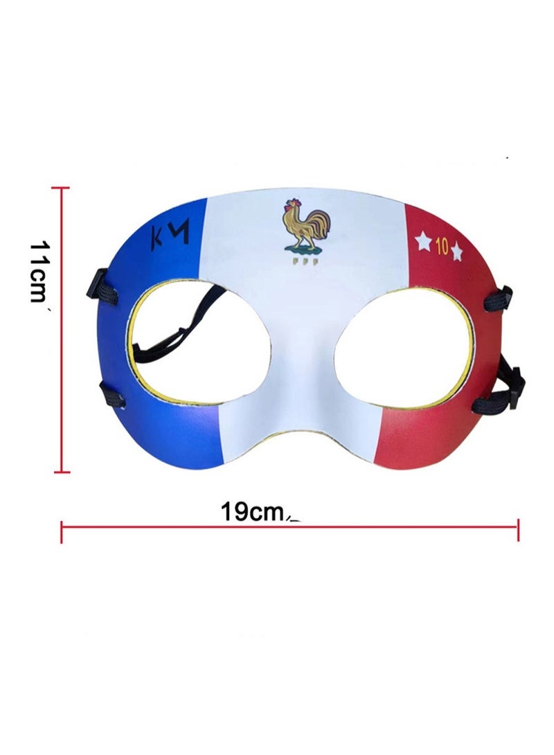 عام Football, basketball protection, sports anti-collision nose 2024 new face protection imitation Mbappe same cock mask - Image 5