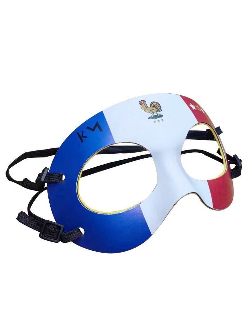 عام Football, basketball protection, sports anti-collision nose 2024 new face protection imitation Mbappe same cock mask - Image 2