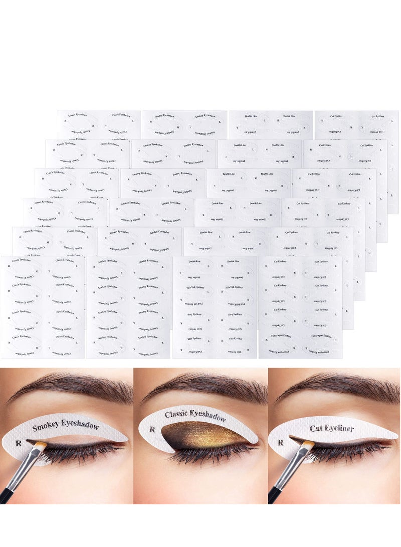 SYOSI Eyeliner Eyeshadow Template, 24 Pieces Multi-Style Cat Eye Eyeshadow Stickers Makeup Beauty Accessories for Women Girls Beginner Makeup Artist - Image 1