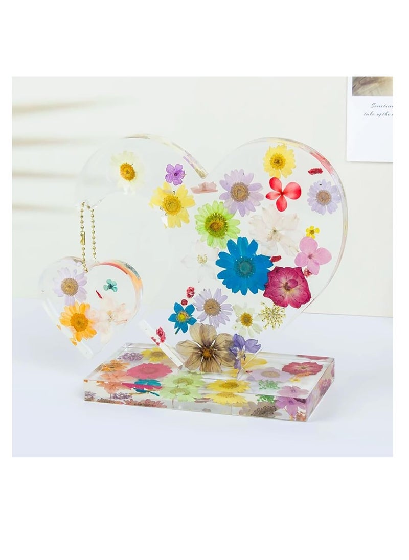 SYOSI 2 Set 3D Photo Frame Resin Molds, FineGood Heart Shape Silicone Molds for Resin, DIY Personalized Photo Silicone Tool, for Making Souvenir Handmade Crafts Home Decoration  - Image 2