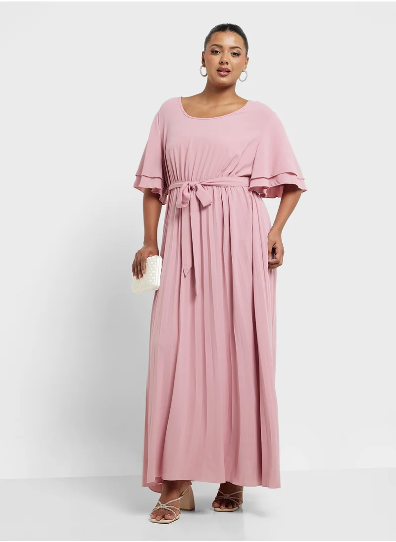 Ella Plus A-Line Pleated Dress