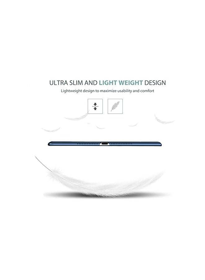 Procases iPad 9.7 Case (Old Model) 2018 iPad 6th Generation / 2017 iPad 5th Generation Case - Ultra Slim Lightweight Stand Case with Translucent Frosted Back Smart Cover for iPad 9.7 Inch –Navy - Image 5