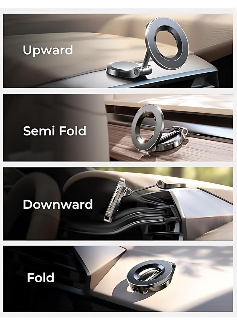 LIMITLESS Magnetic Phone Holder, Car Mount, Dashboard Mobile Holder, Black Dashboard Mobile Holder for Car for Samsung for iPhone 15 14 Pro Max Plus and Smartphones (Black)  - Image 4