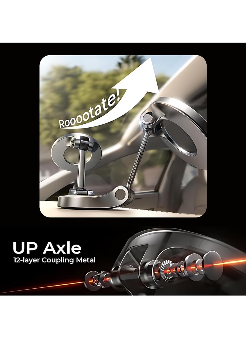 LIMITLESS Magnetic Phone Holder, Car Mount, Dashboard Mobile Holder, Black Dashboard Mobile Holder for Car for Samsung for iPhone 15 14 Pro Max Plus and Smartphones (Black)  - Image 2