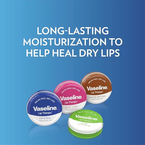 Vaseline Lip Therapy Rosy Lips Tin 3-Pack – Tinted Lip Balm for Soft, Smooth, Glossy Lips, 0.6 Oz Ea - Image 5