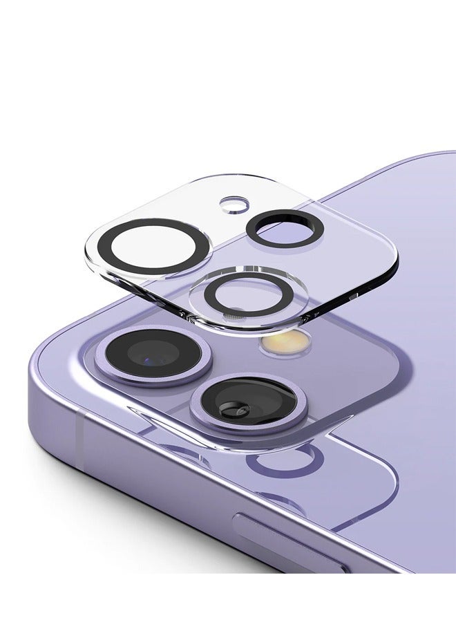Miqia iPhone 12 pro Tempered Glass Camera Lens Protector Ultra HD transparent 9H Hardness Anti-Scratch Case Friendly Easy to Install No Affect on Night full coverage protection - Image 1