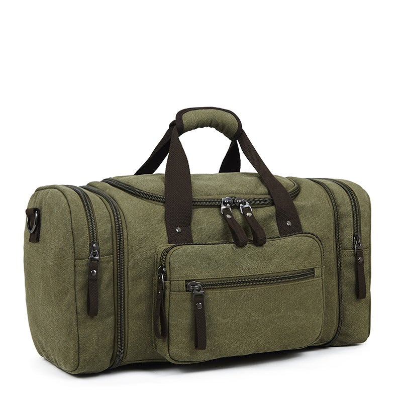 Travel Luggage Bag, Lightweight Backpack, Large Capacity Business Trip Suitcase Storage Bag, Men'S Fitness Crossbody Canvas - Image 1