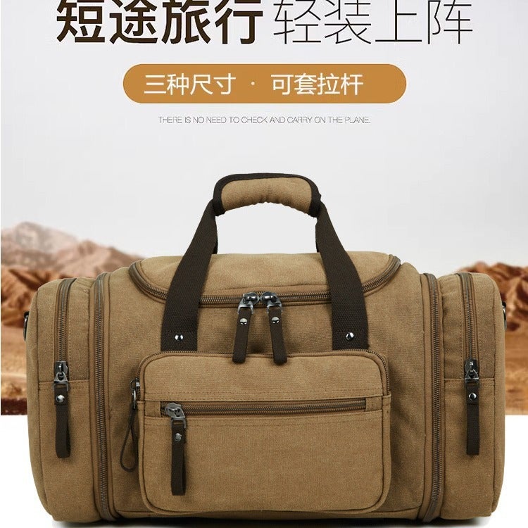 Travel Luggage Bag, Lightweight Backpack, Large Capacity Business Trip Suitcase Storage Bag, Men'S Fitness Crossbody Canvas - Image 2