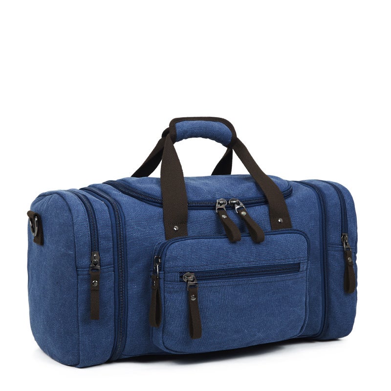 Travel Luggage Bag, Lightweight Backpack, Large Capacity Business Trip Suitcase Storage Bag, Men'S Fitness Crossbody Canvas - Image 3