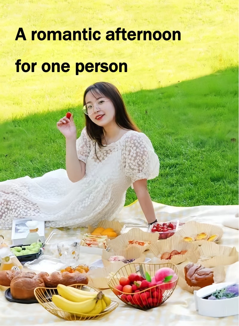 Eilimi Outdoor outing foldable picnic blanket waterproof beach mat waterproof portable picnic mat spring outing camping family outdoor park garden - Image 5