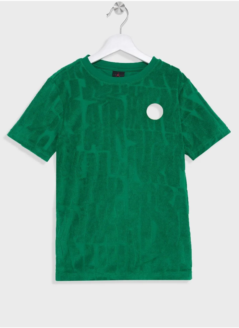 Jordan Youth Cool Down All Over Printed Terry T-Shirt
