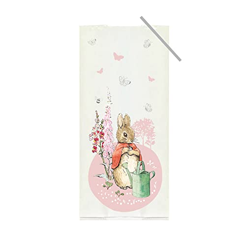 Anniversary House 20 Pieces Beatrix Potter Flopsy Bunny Treat Bags BOPP Cellophane Bags 125 x 285cm Including Twist Ties M589 - Image 3