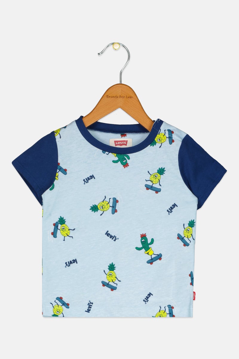 Levi's Toddlers Boy Graphic Print Short Sleeve Top, Multicolor - Image 1