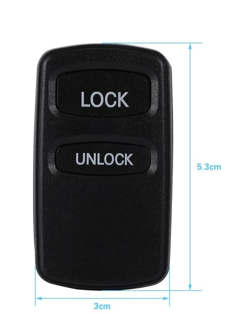 althiqahkey - Key Key Case Keyless Entry Remote shell Remote 2 Buttons Key Fob Shell for Key Mitsubishi Eclipse Lancer Outlander 2 Buttons Car - Image 1