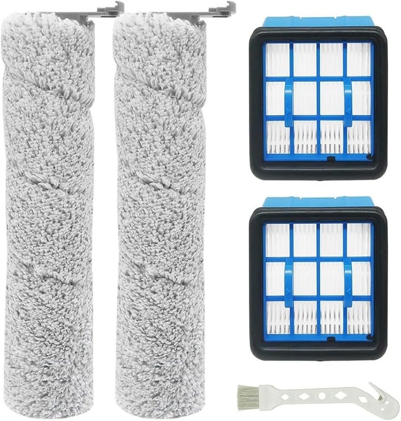 CrossWave OmniForce 3882 Wet Dry Vacuum Roller Brush Filter Replacement Kit 2 Brushes 2 Filters Washable Reusable - Image 5