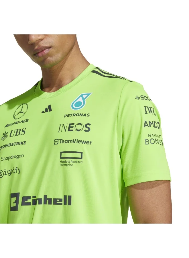 adidas قميص رياضي رجالي أخضر من