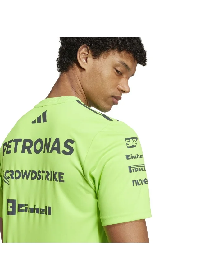 adidas قميص رياضي رجالي أخضر من