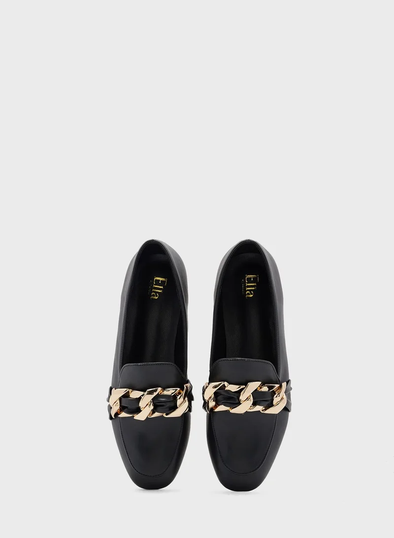 ELLA Oversized Chain Detail Loafer