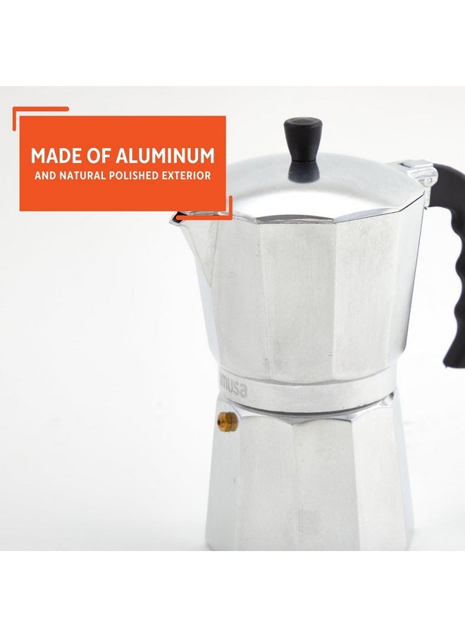 Imusa Imusa USA Aluminum Stovetop 6-cup Espresso Maker (B120-43V), Silver  - Image 3