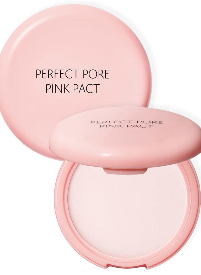 THESAEM Saemmul Perfect Pore Pink Pact - Makeup Finishing Pressed Powder for Sebum Control and Pore Minimization, Soothes Sensitive Skin with Calamine, Setting Powder, Clumps Free 12g - Image 1