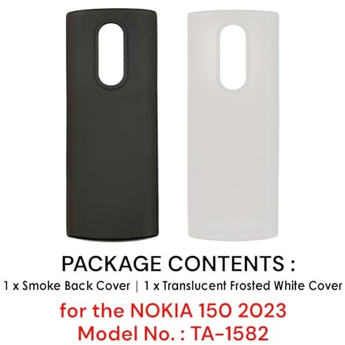 ZAOMA Back Cover Case Compatible for Nokia 150 2023 DS Model No.: TA-1582 - (Pack of 2) (TA1582_GW) - Thermoplastic Polyurethane ,Multicolor - Image 3