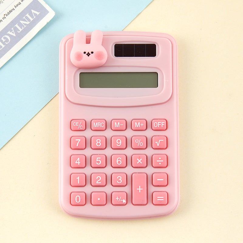 Cartoon Cute Calculator Fashion Mini Portable Small Calculator Portable Office Primary School Student Computer - Image 1