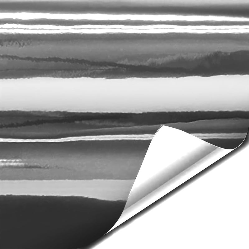 VViViD Gloss Silver Chrome Air-Release Vinyl Adhesive Tape Roll (2 Inch x 30ft) - Image 2