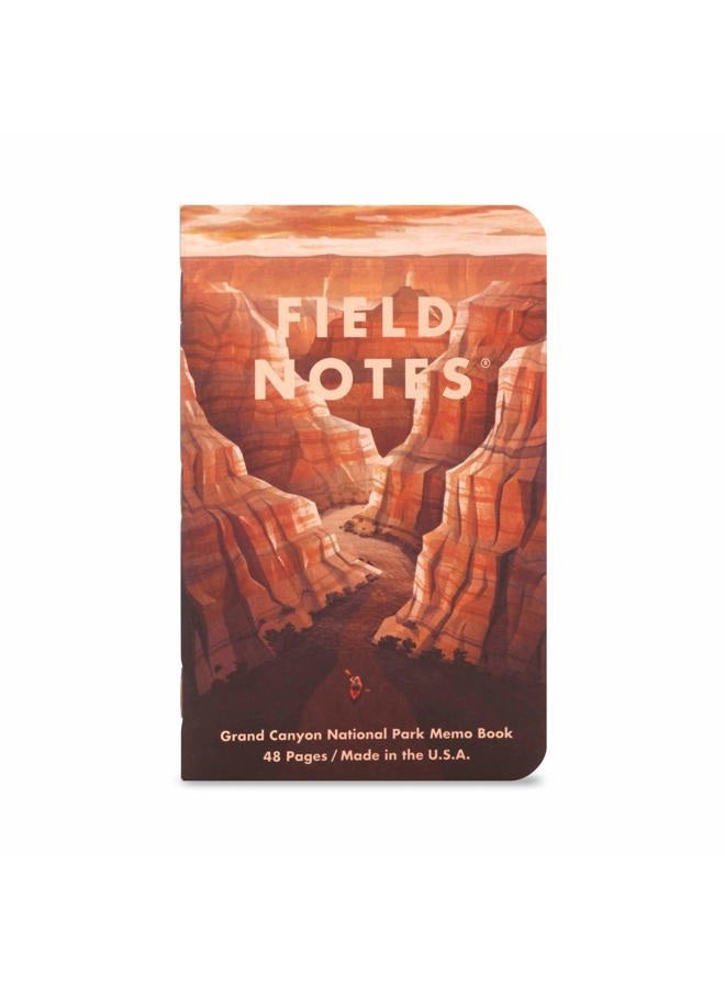 Field Notes : National Parks Series (Series B - Grand Canyon, Joshua Tree, Mount Rainier) - Graph Paper Memo Book 3-Pack - 3.5 x 5.5 Inch - Image 2