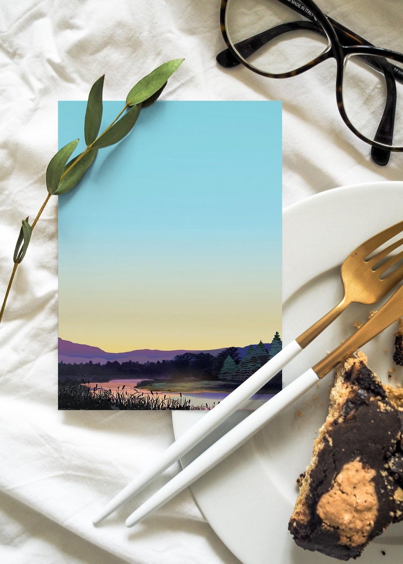 Stonehouse Collection Mountian Notepads - 4 Assorted Nature Scenes Notepads - Mountain Sunests - Shopping List, Teachers, Home, Office, Small Gift - - Image 5