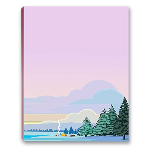 Stonehouse Collection Mountian Notepads - 4 Assorted Nature Scenes Notepads - Mountain Sunests - Shopping List, Teachers, Home, Office, Small Gift - - Image 4