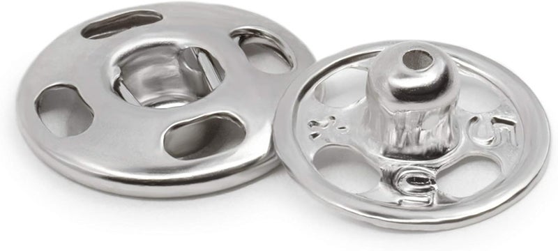 Dritz Sew On Snaps Nickel 72 Sets Fasteners Size 1 72ct - Image 2