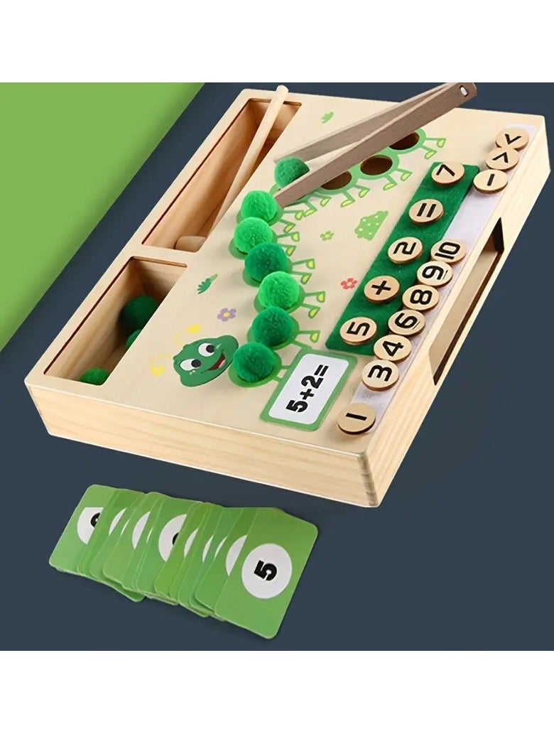 Gonice Teach Children Arithmetic Caterpillar Addition And Subtraction Puzzle Educational Toys  - Image 1