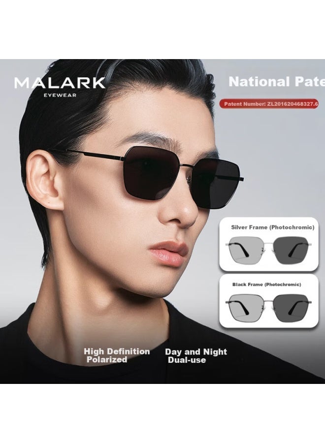 Morakot Molake Polarized Sungl For Men, Driving-specific Photochromic Myopia Gl, Day And Night Use, Uv Protection, High-intensity Driving Gl - Image 3