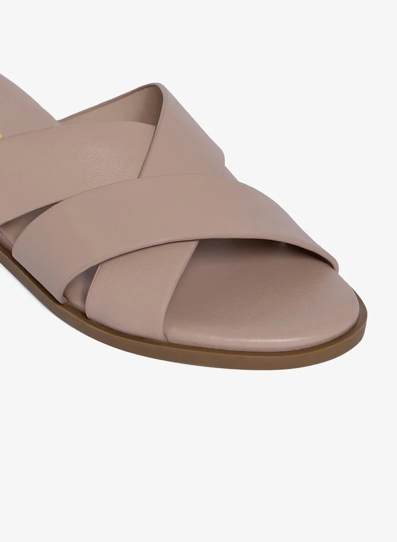 Geoomnii BEIGE Geoomnii Comfort Slide Sandals for Women – Cushioned Slip-On Casual Sandals for Daily Wear, Home, Travel & Walking for Women | Best Price UAE