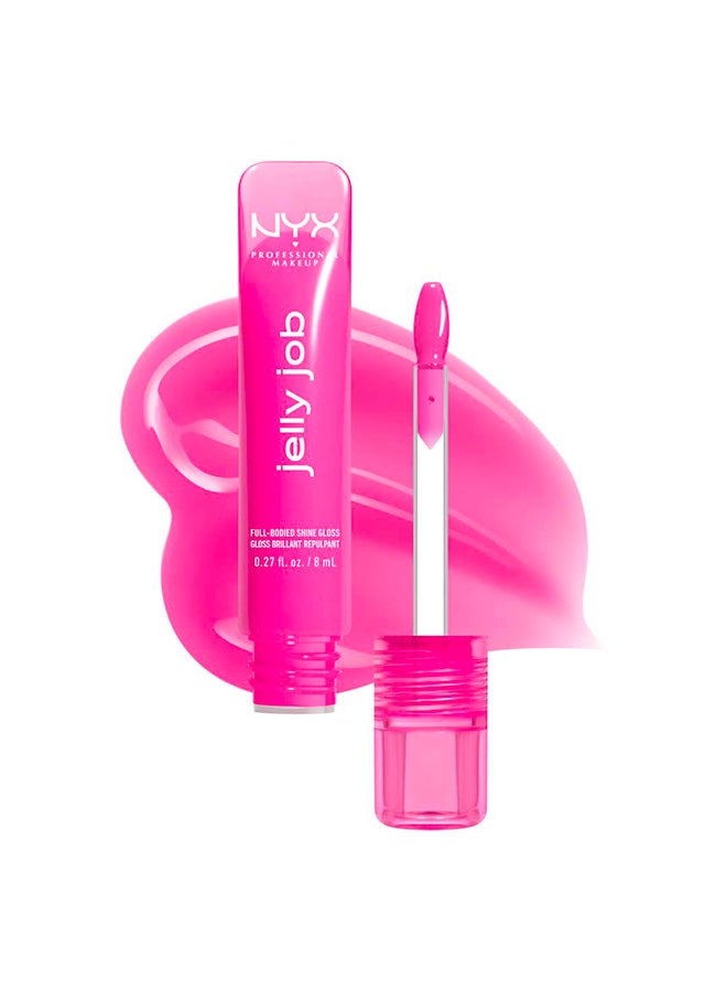 NYX PROFESSIONAL MAKEUP Jelly Job, Full-Bodied Shine Gloss, Lip-Smoothing Shine, Hyper-Glossy Finish, Jelly Icing - Image 1