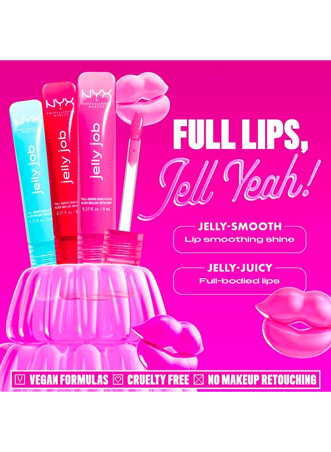 NYX PROFESSIONAL MAKEUP Jelly Job, Full-Bodied Shine Gloss, Lip-Smoothing Shine, Hyper-Glossy Finish, Jelly Icing - Image 3