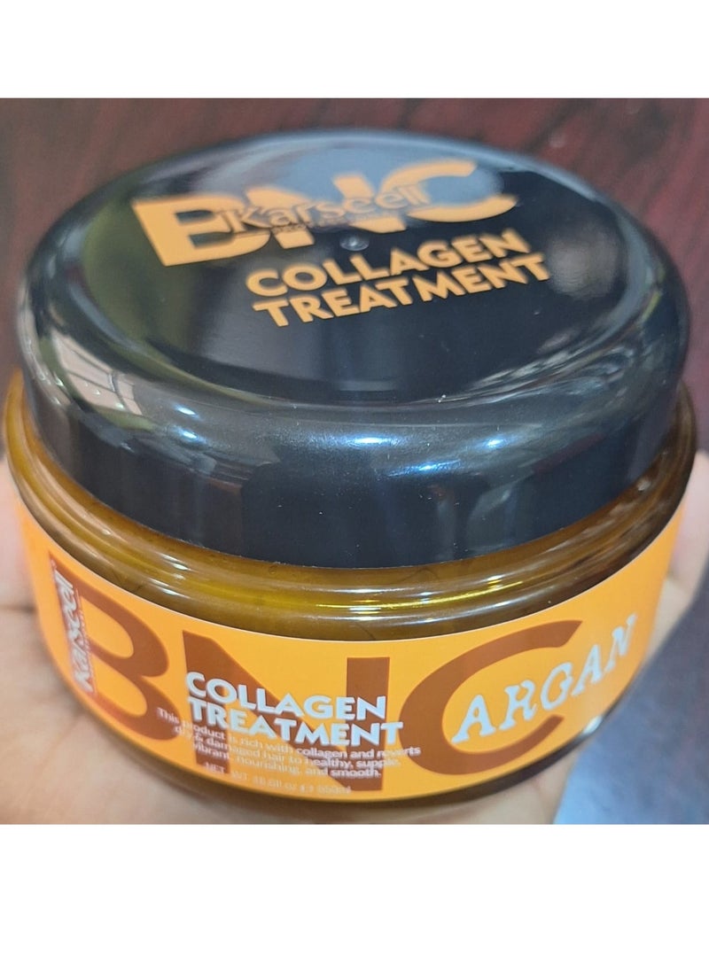 Karseell Karseell BNC Collagen Hair Treatment Deep Repair Conditioning Argan Oil Collagen Hair Mask Essence for Dry Damaged Hair All Hair Types 16.90 oz 500ml  - Image 1