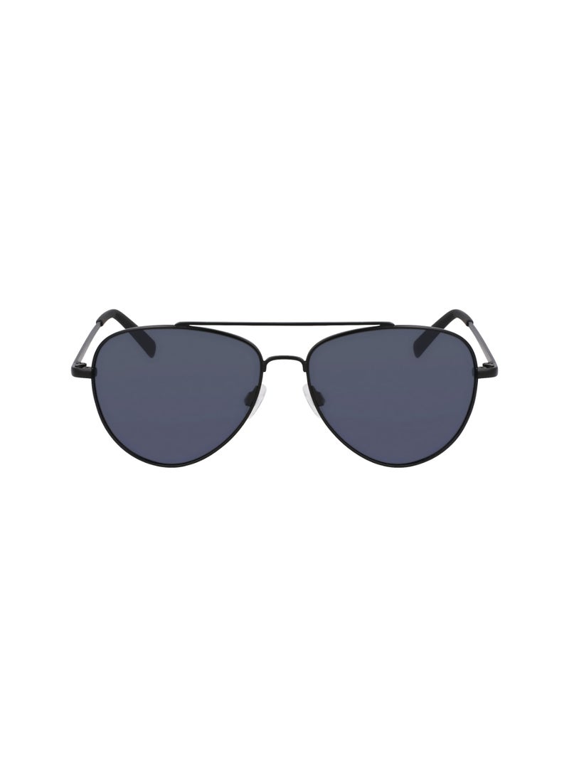 NAUTICA Men's UV Protection Aviator Shape Metal Sunglasses N101SP-005-5815 - Lens Size: 58 - Matte Black - Image 1