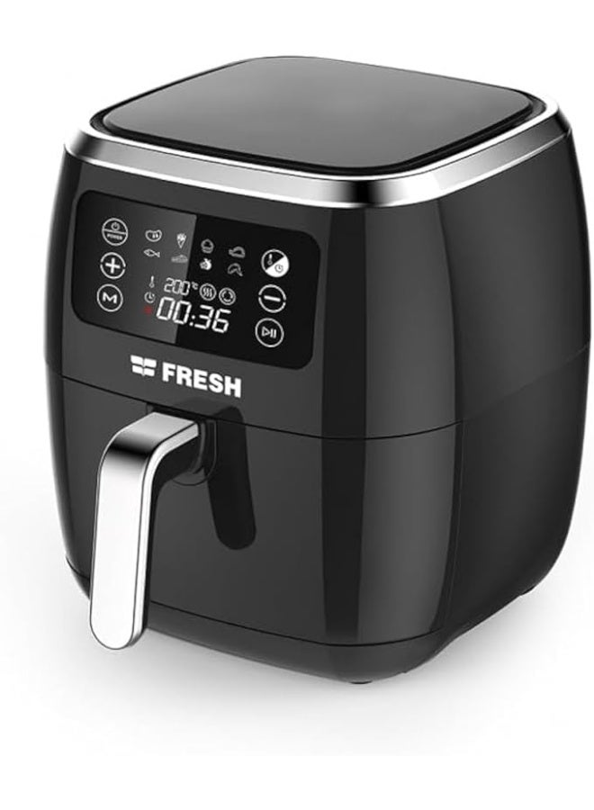 Fresh Digital Oil-free Pan (Black, AFF1800B, 5.5L, 1800W - Image 2