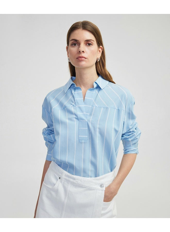 Ipekyol Oversized Striped Shirt - Image 1