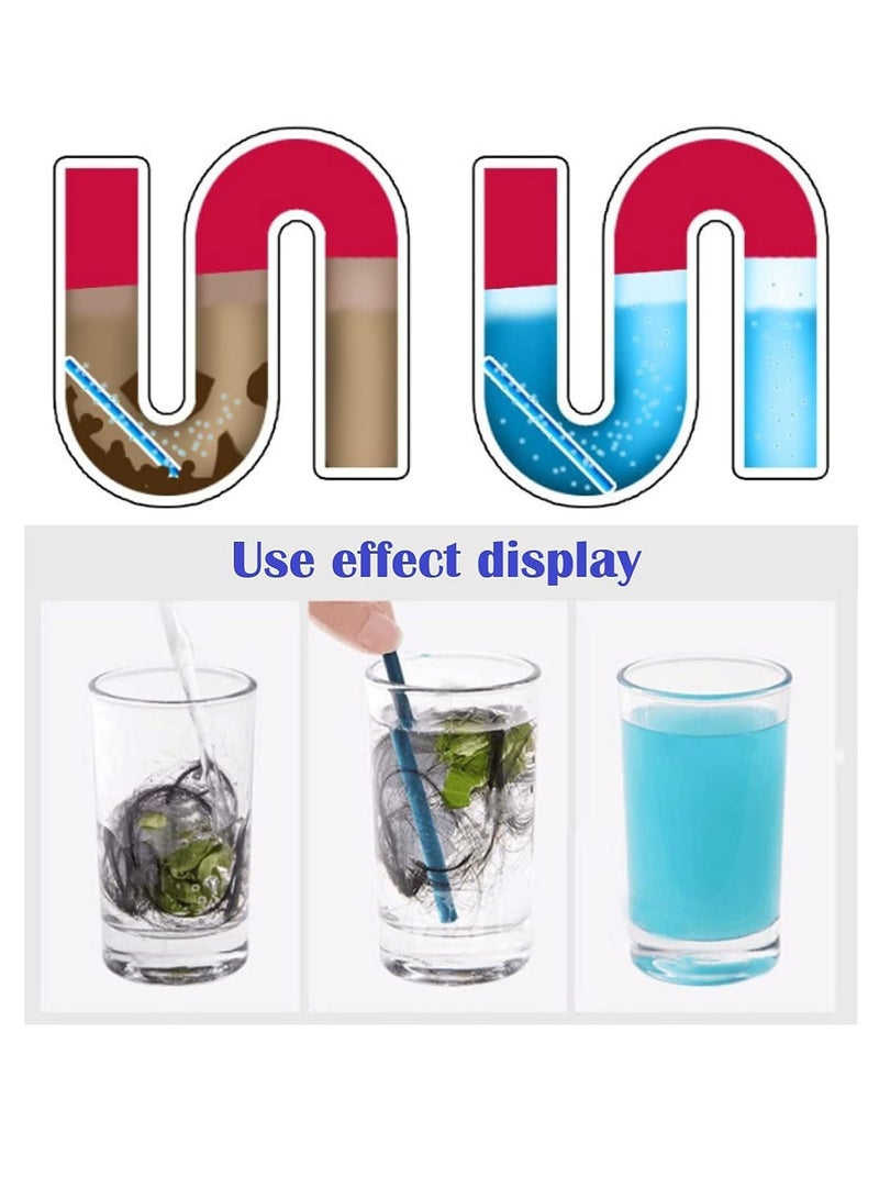 أعواد تنظيف المجاري لإزالة انسداد المجاري، أعواد مزيل روائح المجاري، لمنع تراكم الزيت والانسداد للمغاسل، الحمامات، الدش، وأجهزة التخلص، عبوة ٤ - Image 3