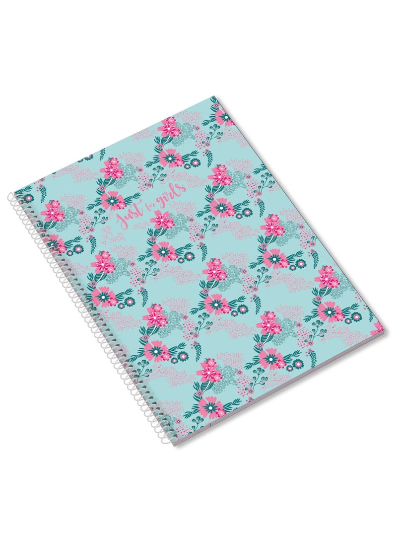 Ambar 1-Piece A4 Size Spiral Notebook Single Lined Ruling Assorted Designs - Image 2