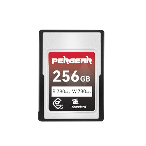 Pergear 256GB CFexpress Type A Memory Card Up to 780MBs Read Speed 780MBs Write Speed for 4K 120P8K 30P Recording Compatible for Sony Alpha FX Cameras VPG200 - Image 1