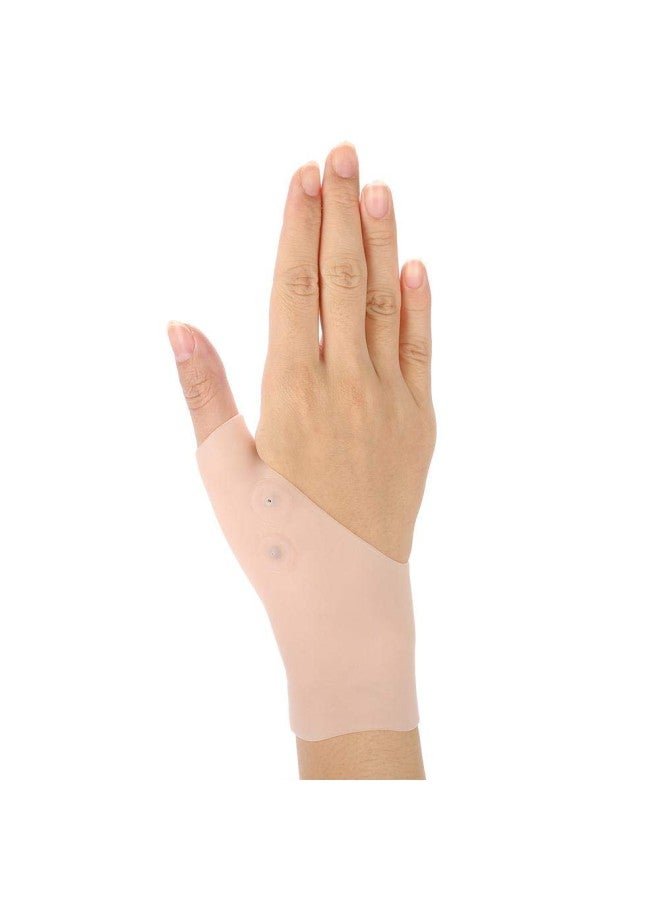 klarako Gel Wrist Thumb Support - Magnetic Silicone Gel Glove Protector for Carpal Tunnel, Hand Tendonitis, Typing, Arthritis, Osteoarthritis & Rheumatoid Arthritis(Skin Tone)  - Image 1