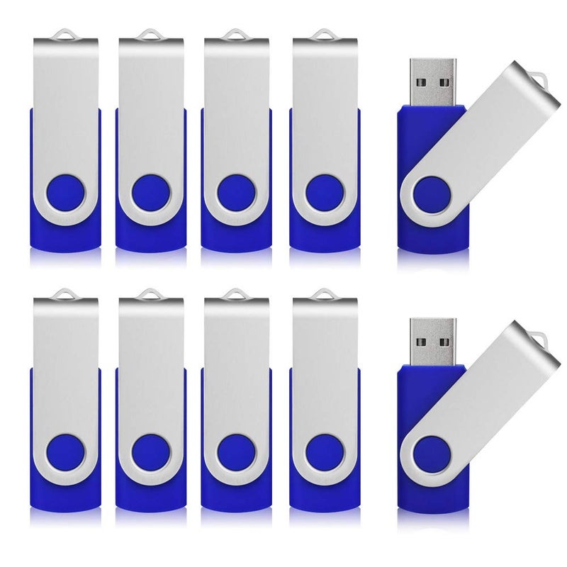 Aiibe 50Pcs 4GB Flash Drive Bulk USB Flash Drive 4GB 50 Pack USB 20 Thumb Drives Memory Stick USB Drive Blue