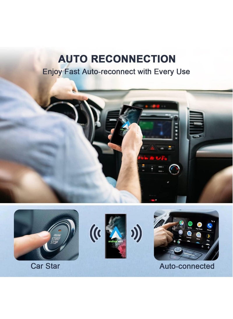 Generic - Android Auto Wireless Adapter for OEM Factory Wired Android Auto Cars, Plug & Play, Easy Setup Wireless Dongle for Android Phones, Converts Wired Android Auto to Wireless - Image 1